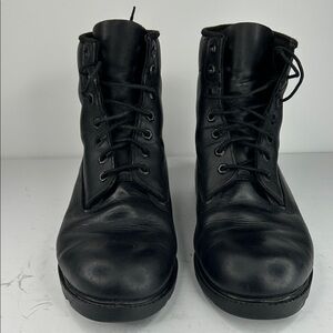 Timberland Men's Dark Leather Lace-Up Boots